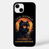 Coques Case-Mate iPhone Funny Affenpinscher chien parent personnalisé (Verso)