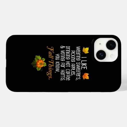 Coques Case-Mate iPhone Funny Automne 2024 Novembre Élection Pro-Harris (Verso (horizontal))