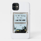 Coques Case-Mate iPhone Funny Black Cat, je suis la vue (Dos)