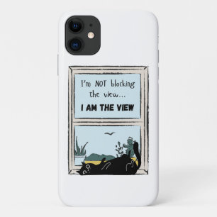 Case-Mate iPhone Case Funny Black Cat, je suis la vue