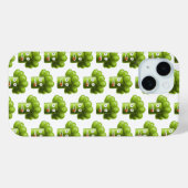 Coques Case-Mate iPhone Funny Broccoli Motif Végétarien Végétal (Verso (horizontal))