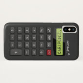Coques Case-Mate iPhone Funny Calculator Motif Personnalisé Geeky (Dos (Horizontal))