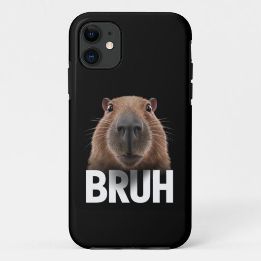 Coques Case-Mate iPhone Funny Capybara Bruh (Dos)