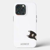 Coques Case-Mate iPhone Funny Chat noir personnalisé (Verso)