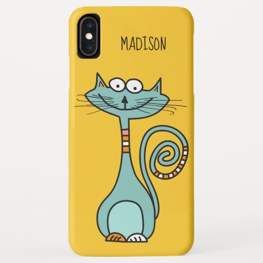 Coques Case-Mate iPhone Funny Chat personnalisé nom et des cas de téléphon (Dos)