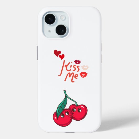 Coques Case-Mate iPhone Funny Cherries in Love. (Verso)