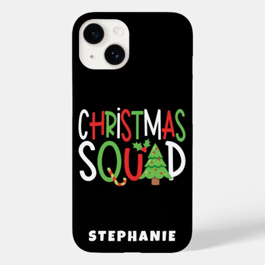 Coques Case-Mate iPhone Funny Christmas Squad Famille Vacances (Verso)