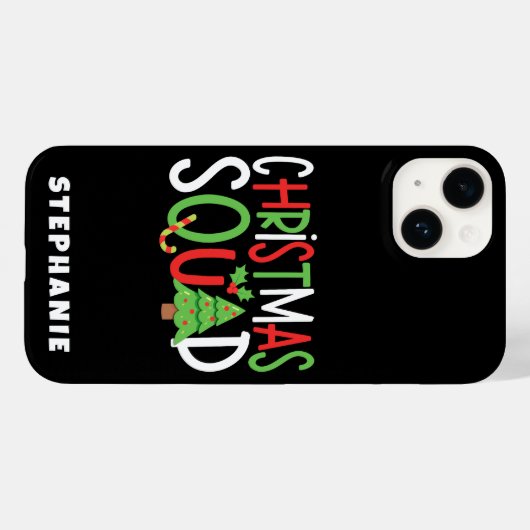 Coques Case-Mate iPhone Funny Christmas Squad Famille Vacances (Verso (horizontal))