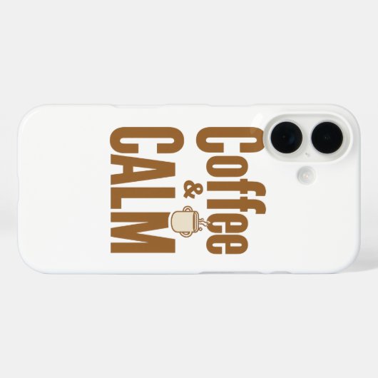 Coques Case-Mate iPhone Funny Coffee Lover's Zen Quote (Verso (horizontal))