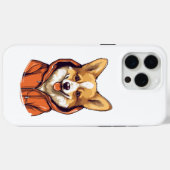 Coques Case-Mate iPhone Funny Corgi portant le Sweat - shirt à capuche (Verso (horizontal))