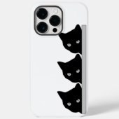 Coques Case-Mate iPhone Funny Curious Chats Silhouette (Verso)