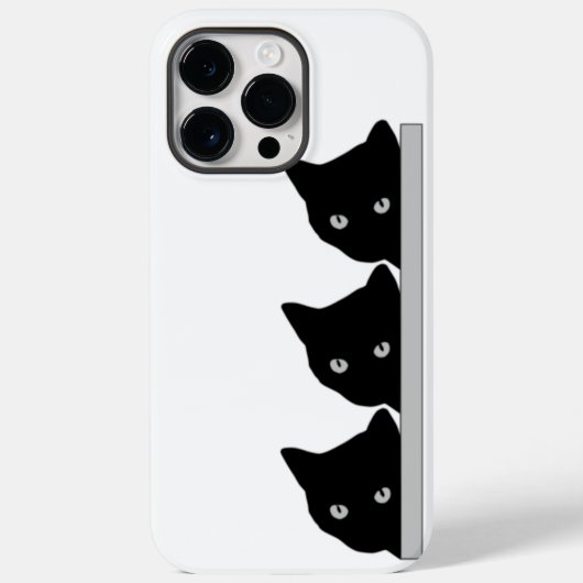 Coques Case-Mate iPhone Funny Curious Chats Silhouette (Verso)