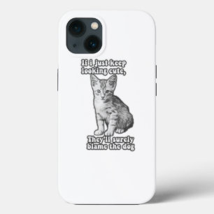 Case-Mate iPhone Case Funny cute cat meme for cat owners & kitty lovers