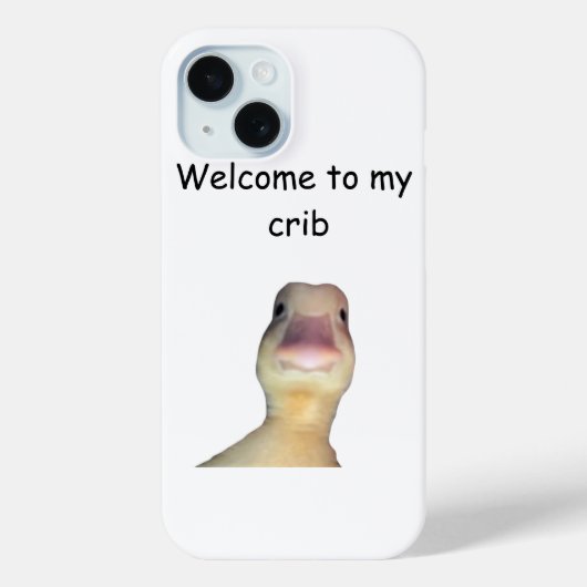 Coques Case-Mate iPhone Funny Duck Meme – “Welcome to My Crib” Cute Animal (Verso)
