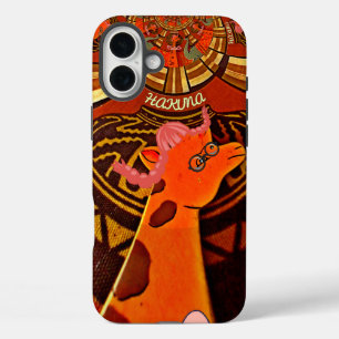 iPhone 16 Plus Case Funny Elegant Giraffe Accessoré Style Africain