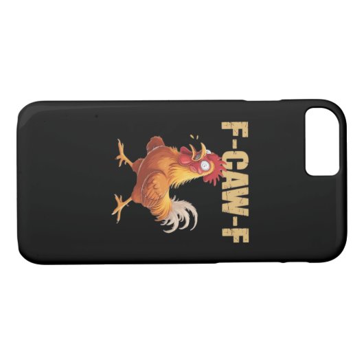 Coques Case-Mate iPhone Funny F-Caw-F Crow Humor Gothic (Dos (Horizontal))