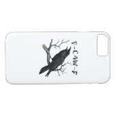 Coques Case-Mate iPhone Funny F-Caw-F Gothic Crow Humor Essential (Dos (Horizontal))