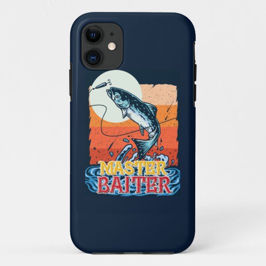 Coques Case-Mate iPhone Funny Fishing Master Baiter (Dos)