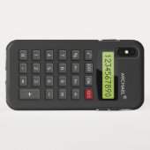 Coques Case-Mate iPhone Funny Geeky Calculator Motif Personnalisé (Dos (Horizontal))