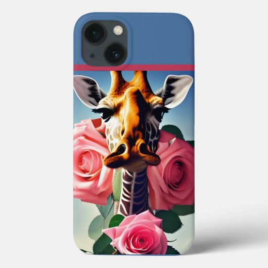 Coques Case-Mate iPhone Funny Giraffe et Surreal Rose (Verso)