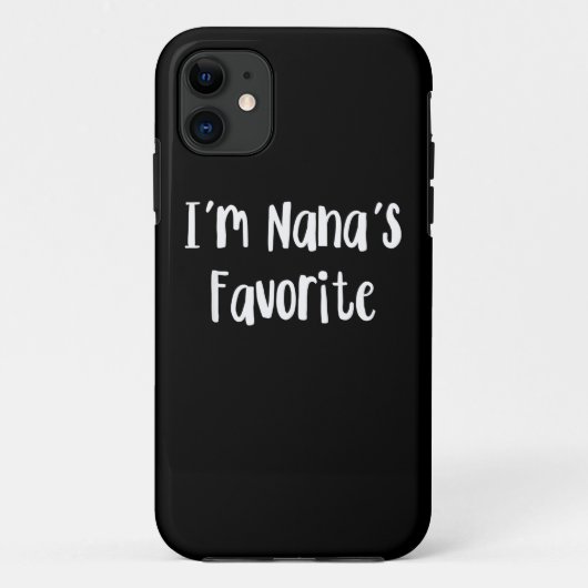 Coques Case-Mate iPhone Funny Grandson | I'm Nana's Favorite (Dos)