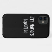 Coques Case-Mate iPhone Funny Grandson | I'm Nana's Favorite (Dos (Horizontal))