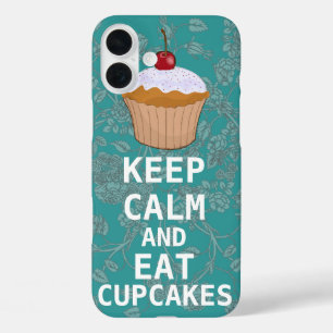Coques iPhone 16 Plus Funny Humour Cupcake GARDER CALME ET Manger Cupcak