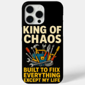 Coques Case-Mate iPhone Funny King of Chaos iPhone 15 Pro Max (Verso)