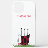 Coques Case-Mate iPhone Funny Ladybug Dead Bug Yoga Pose (Verso)