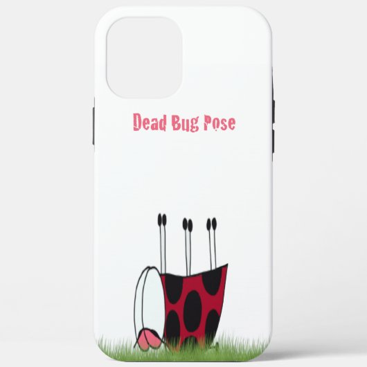 Coques Case-Mate iPhone Funny Ladybug Dead Bug Yoga Pose (Verso)
