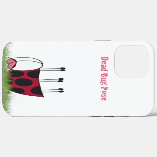 Coques Case-Mate iPhone Funny Ladybug Dead Bug Yoga Pose (Verso (horizontal))