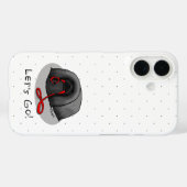 Coques Case-Mate iPhone Funny Let's Go! for a Walk Pekingese Dog (black) (Verso (horizontal))