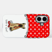 Coques Case-Mate iPhone Funny Let's Go! Walk Briard (cr tawny black 1) (Verso (horizontal))