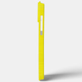 Coques Case-Mate iPhone Funny Mustache noire sur Arrière - plan jaune (Verso / Gauche)