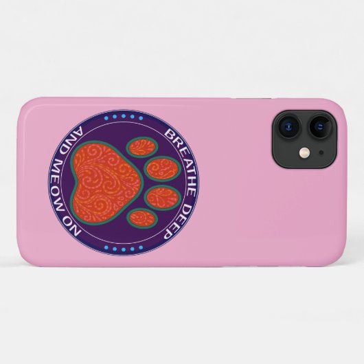 Coques Case-Mate iPhone funny paw design (Dos (Horizontal))