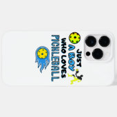 Coques Case-Mate iPhone Funny Pickleball Player Just A Boy Who Loves Pickl (Verso (horizontal))