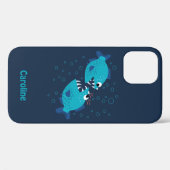 Coques Case-Mate iPhone Funny Piranha Poisson Nom des enfants (Verso (horizontal))