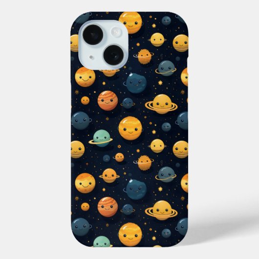 Coques Case-Mate iPhone Funny Planètes Espace Motif (Verso)