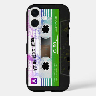 Coques iPhone 16 Funny Retro Compact Audio Cassette