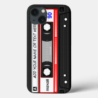 Coques Pour iPhone Funny Retro Music Cassette Motif de bande
