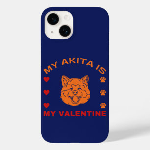 Coque Pour iPhone 14 Funny Saint Valentin My Akita Is My Valentine