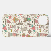 Coques Case-Mate iPhone Funny Summer Pattern With Ships (Verso (horizontal))