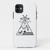 Coques Case-Mate iPhone Funny Ufo, Zone 51, Enlèvement d'Aliens (Dos)