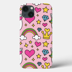 Case-Mate iPhone Case Funny Unicorn Motif rose Magique Cheval mignon