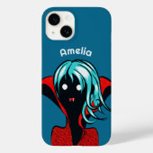 Coques Case-Mate iPhone Funny Vampire Girl Cute Goth Caractère Art Nom (Verso)