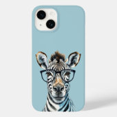 Coques Case-Mate iPhone Funny Zebra Porter des lunettes (Verso)
