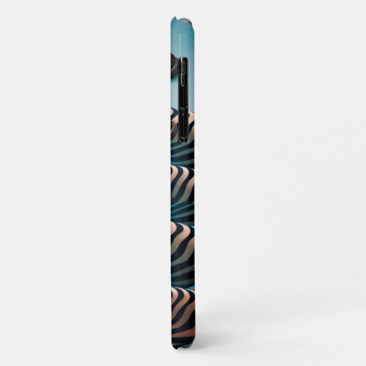 Coques Case-Mate iPhone Funny Zebras mignon Zoo Animaux Fête Casquettes Lu (Dos/Gauche)