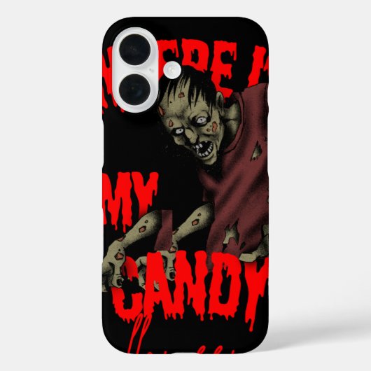 Coques Case-Mate iPhone Funy iPhone 16 Coques pour skul halloween (Verso)