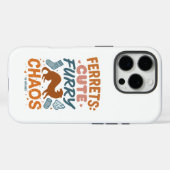 Coques Case-Mate iPhone Furets : Mignons, Poilus, Chaos (Verso (horizontal))