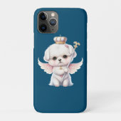 Coques Case-Mate iPhone Furry Joy : Angel Wing Maltese Chig Puppy Cadeau (Dos)